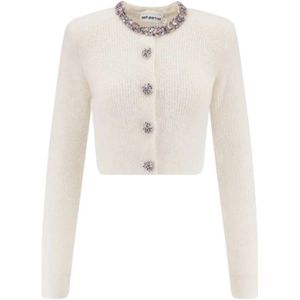 Self Portrait, Dames, Truien, Beige, Maat: M Wol,