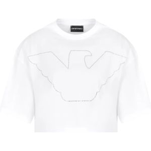 Emporio Armani, Dames, Tops, Wit, Maat: M