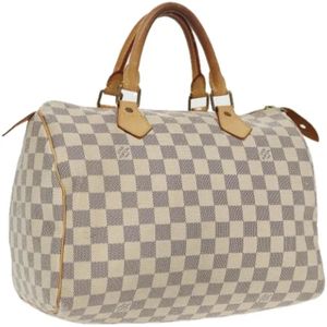 Louis Vuitton Vintage, Dames, Pre-owned, Wit, Maat: ONE Size Leer,