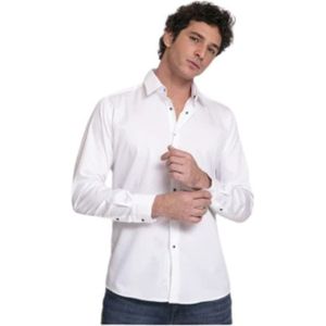 Karl Lagerfeld, Heren, Overhemden, Wit, Maat: 4XL Katoen,