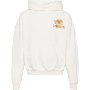 Rhude, Heren, Sweatshirts & Hoodies, Wit, Maat: S Katoen,