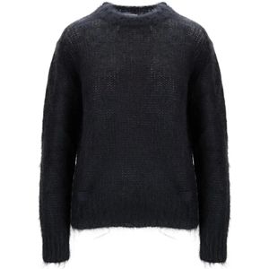 Dsquared2, Dames, Truien, Zwart, Maat: S Mohair,