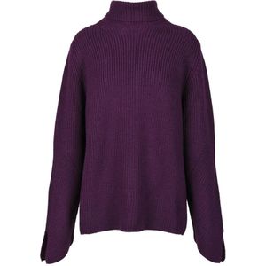 Forte Forte, Dames, Truien, Paars, Maat: L Wol,