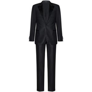 Emporio Armani, Heren, Pakken, Grijs, Maat: M Zijde,