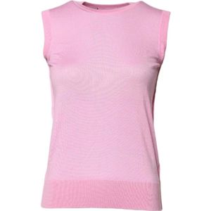 Dolce & Gabbana, Dames, Truien, Roze, Maat: 3XS Kasjmier,