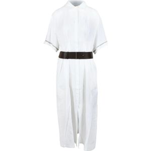 Fabiana Filippi, Dames, Jurken, Wit, Maat: M Linnen,