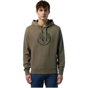 North Sails, Heren, Sweatshirts & Hoodies, Groen, Maat: XL Katoen,