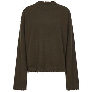 UMA Wang, Dames, Truien, Groen, Maat: M Kasjmier,