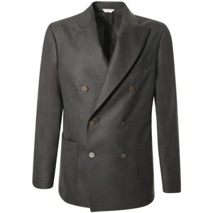 Boglioli, Heren, Jassen, Bruin, Maat: L Wol,