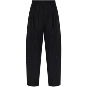 Max Mara, Dames, Broeken, Zwart, Maat: M Katoen,