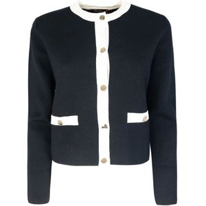 Max Mara Studio, Dames, Truien, Zwart, Maat: XL Viscose,