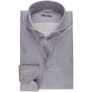 Stenströms, Heren, Overhemden, Blauw, Maat: M Katoen,