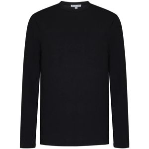 James Perse, Heren, Tops, Zwart, Maat: S Katoen,