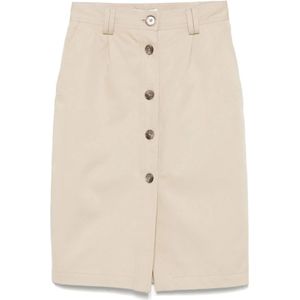 Anine Bing, Dames, Rokken, Beige, Maat: S