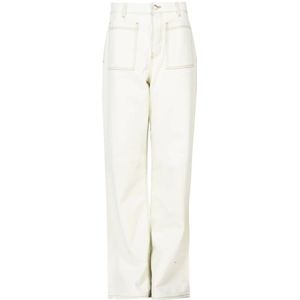Pinko, Dames, Jeans, Wit, Maat: W28 Katoen,