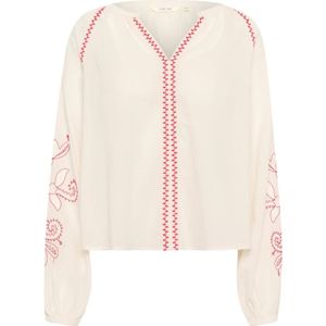 Cream, Dames, Blouses & Shirts, Beige, Maat: M Katoen,