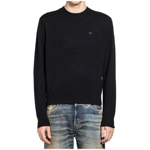 Acne Studios, Heren, Truien, Zwart, Maat: S Wol,
