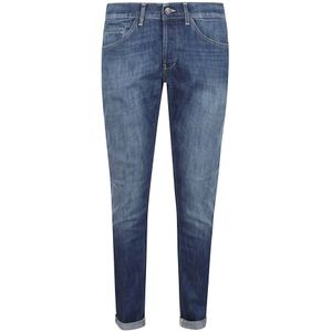 Dondup, Heren, Jeans, Blauw, Maat: W32 Katoen,
