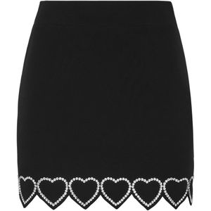 Philipp Plein, Dames, Rokken, Zwart, Maat: M Satijn,