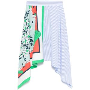 Moschino, Dames, Rokken, Veelkleurig, Maat: M Denim,