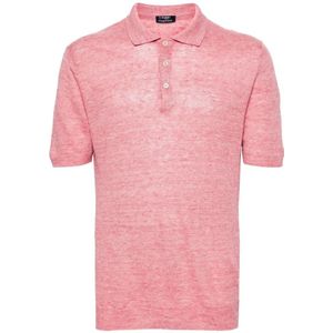 Barba, Heren, Tops, Roze, Maat: L Linnen,