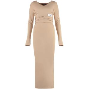 Dolce & Gabbana, Dames, Jurken, Beige, Maat: S