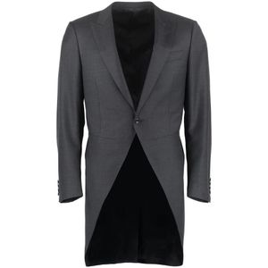 Canali, Heren, Jassen, Grijs, Maat: L Wol,