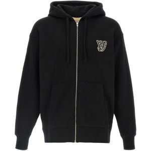 Valentino - Katoenen Hoodie - Zwart - Met VG-patch