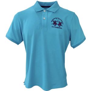 La Martina, Heren, Tops, Blauw, Maat: S Katoen,