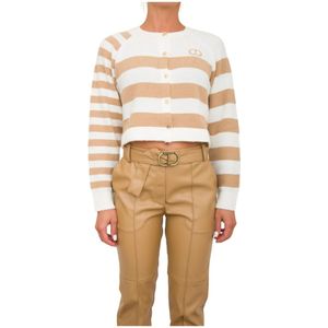 Twinset, Dames, Truien, Beige, Maat: XS Wol,
