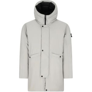 Stone Island, Heren, Jassen, Grijs, Maat: XL