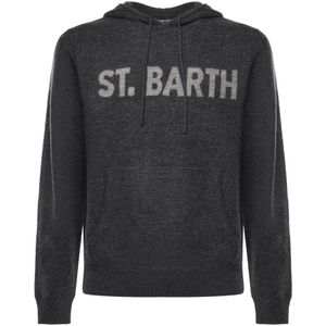 MC2 Saint Barth, Heren, Sweatshirts & Hoodies, Zwart, Maat: L Wol,