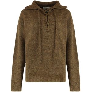Marant étoile, Dames, Truien, Groen, Maat: XS Wol,