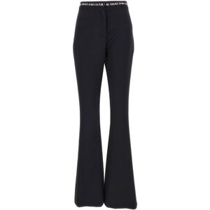 Versace Jeans Couture, Dames, Broeken, Zwart, Maat: 2XS