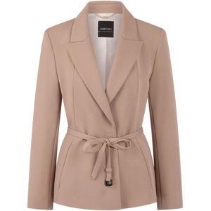 Marc Cain, Dames, Jassen, Beige, Maat: M Leer,