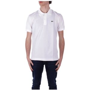 Lacoste, Heren, Tops, Wit, Maat: S Katoen,