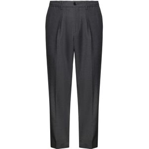 BE Able, Heren, Broeken, Grijs, Maat: W36 Wol,