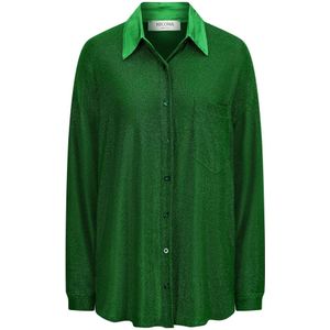 Nicowa - Lopawi - Oversized Shirt - Groen - Lamé-jersey