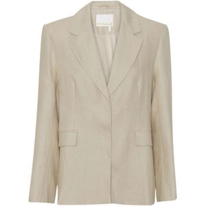 Remain Birger Christensen, Dames, Jassen, Beige, Maat: 2XS Linnen,