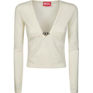 Diesel, Dames, Tops, Wit, Maat: M Wol,