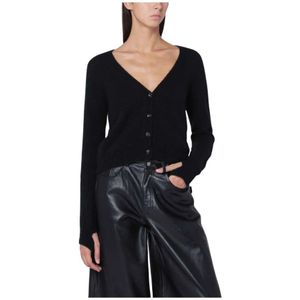 Roberto Collina, Dames, Truien, Zwart, Maat: S