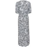 Kaffe - Isolde - Damesjurk - Lang - Korte Mouwen - V-hals