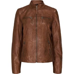 Notyz, Dames, Jassen, Bruin, Maat: S Leer,