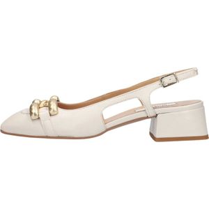 Notre-V - 4460 - Hakken - Beige - Leer - Dames