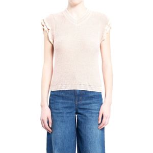 Chloé, Dames, Truien, Roze, Maat: XS Wol,