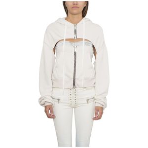 Unravel Project, Dames, Sweatshirts & Hoodies, Wit, Maat: S