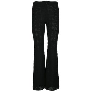 Givenchy, Dames, Broeken, Zwart, Maat: M Leer,