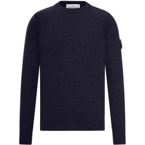 Stone Island, Heren, Truien, Blauw, Maat: 2XL