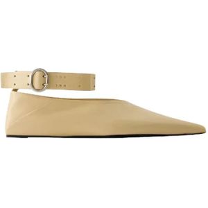 Jil Sander, Dames, Schoenen, Beige, Maat: 35 EU Leer,