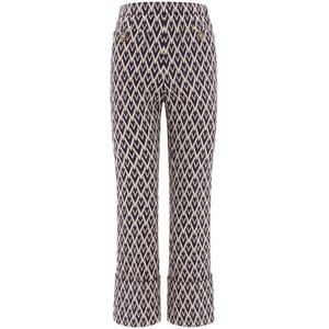 Valentino, Dames, Broeken, Blauw, Maat: XS Wol,